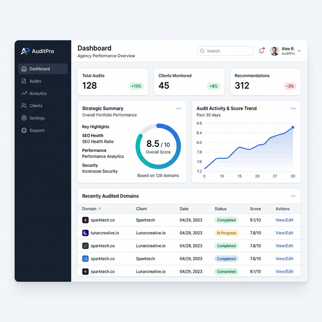AuditPro Dashboard Demo